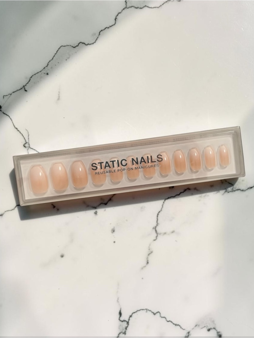 Static Nails Coffin Press On Nails - Mademoiselle